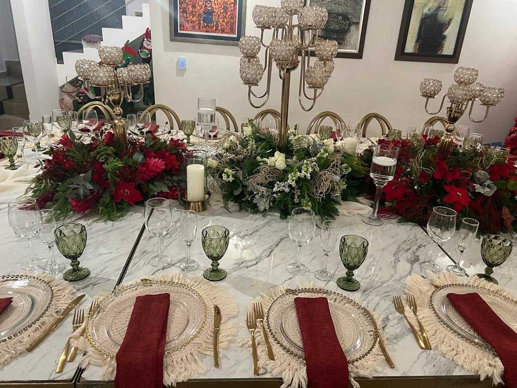 Montaje navideno elegante
