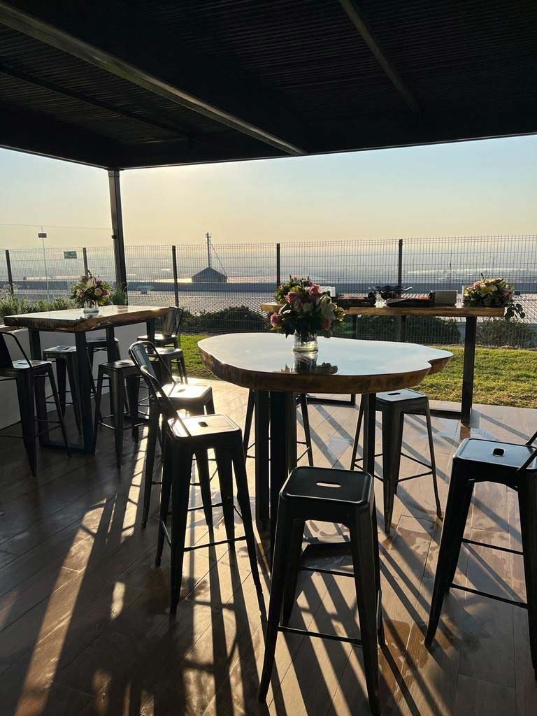 Terraza lounge con vista